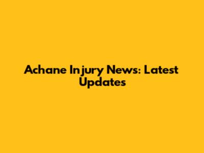 Achane Injury News: Latest Updates