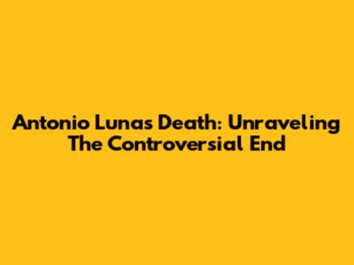 Antonio Luna's Death: Unraveling The Controversial End