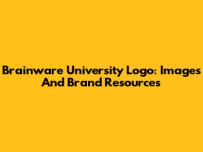 Brainware University Logo: Images And Brand Resources