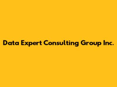 Data Expert Consulting Group Inc.