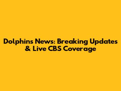 Dolphins News: Breaking Updates & Live CBS Coverage
