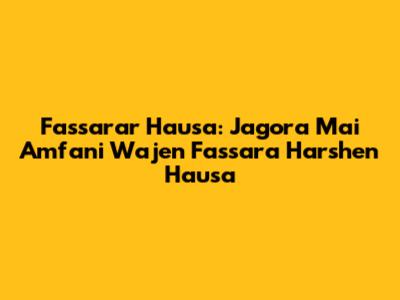Fassarar Hausa: Jagora Mai Amfani Wajen Fassara Harshen Hausa