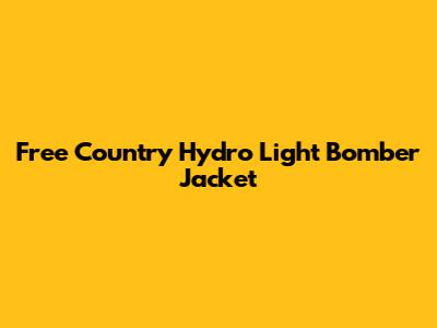 Free Country Hydro Light Bomber Jacket