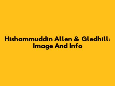 Hishammuddin Allen & Gledhill: Image And Info