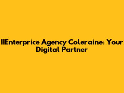 IIEnterprice Agency Coleraine: Your Digital Partner