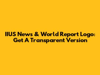 IIUS News & World Report Logo: Get A Transparent Version