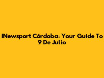 INewsport Córdoba: Your Guide To 9 De Julio