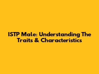 ISTP Male: Understanding The Traits & Characteristics