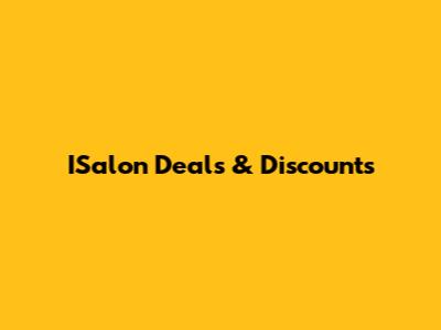 ISalon Deals & Discounts