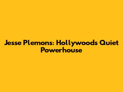 Jesse Plemons: Hollywood's Quiet Powerhouse