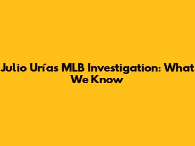 Julio Urías MLB Investigation: What We Know