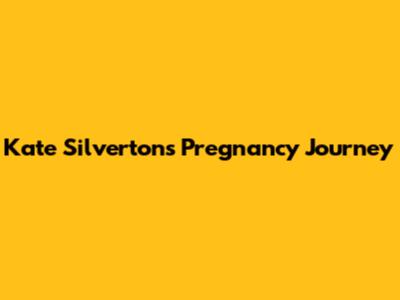 Kate Silverton's Pregnancy Journey