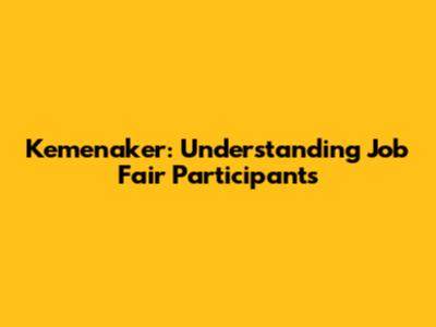 Kemenaker: Understanding Job Fair Participants