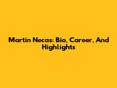 Martin Necas: Bio, Career, And Highlights