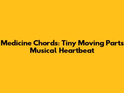 Medicine Chords: Tiny Moving Parts' Musical Heartbeat