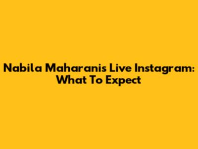 Nabila Maharani's Live Instagram: What To Expect