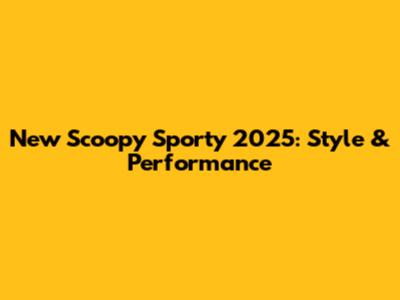 New Scoopy Sporty 2025: Style & Performance
