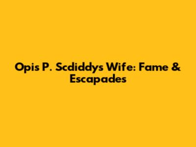 Opis P. Scdiddy's Wife: Fame & Escapades