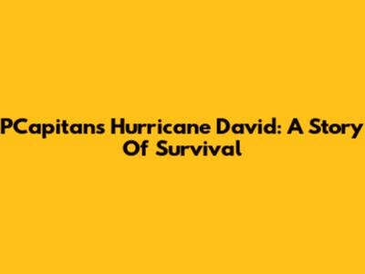 PCapitan's Hurricane David: A Story Of Survival