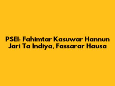 PSEI: Fahimtar Kasuwar Hannun Jari Ta Indiya, Fassarar Hausa