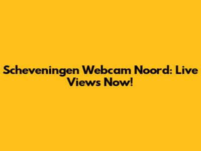 Scheveningen Webcam Noord: Live Views Now!