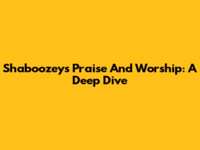 Shaboozey's "Praise And Worship": A Deep Dive