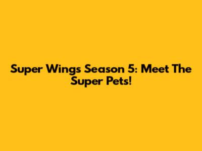 Super Wings Season 5: Meet The Super Pets!