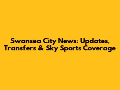 Swansea City News: Updates, Transfers & Sky Sports Coverage