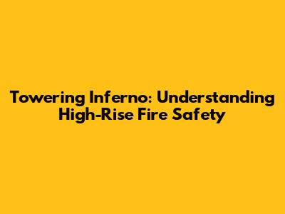 Towering Inferno: Understanding High-Rise Fire Safety