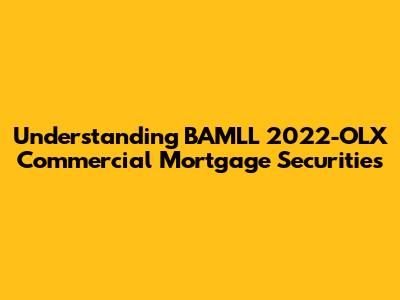 Understanding BAMLL 2022-OLX Commercial Mortgage Securities