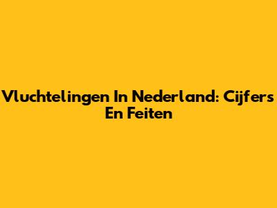 Vluchtelingen In Nederland: Cijfers En Feiten