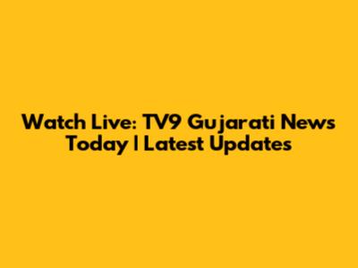 Watch Live: TV9 Gujarati News Today | Latest Updates