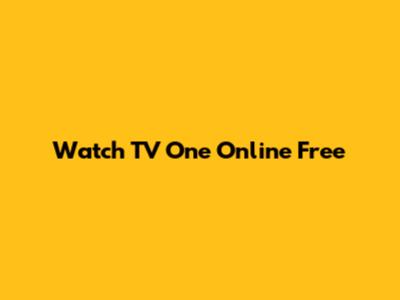 Watch TV One Online Free